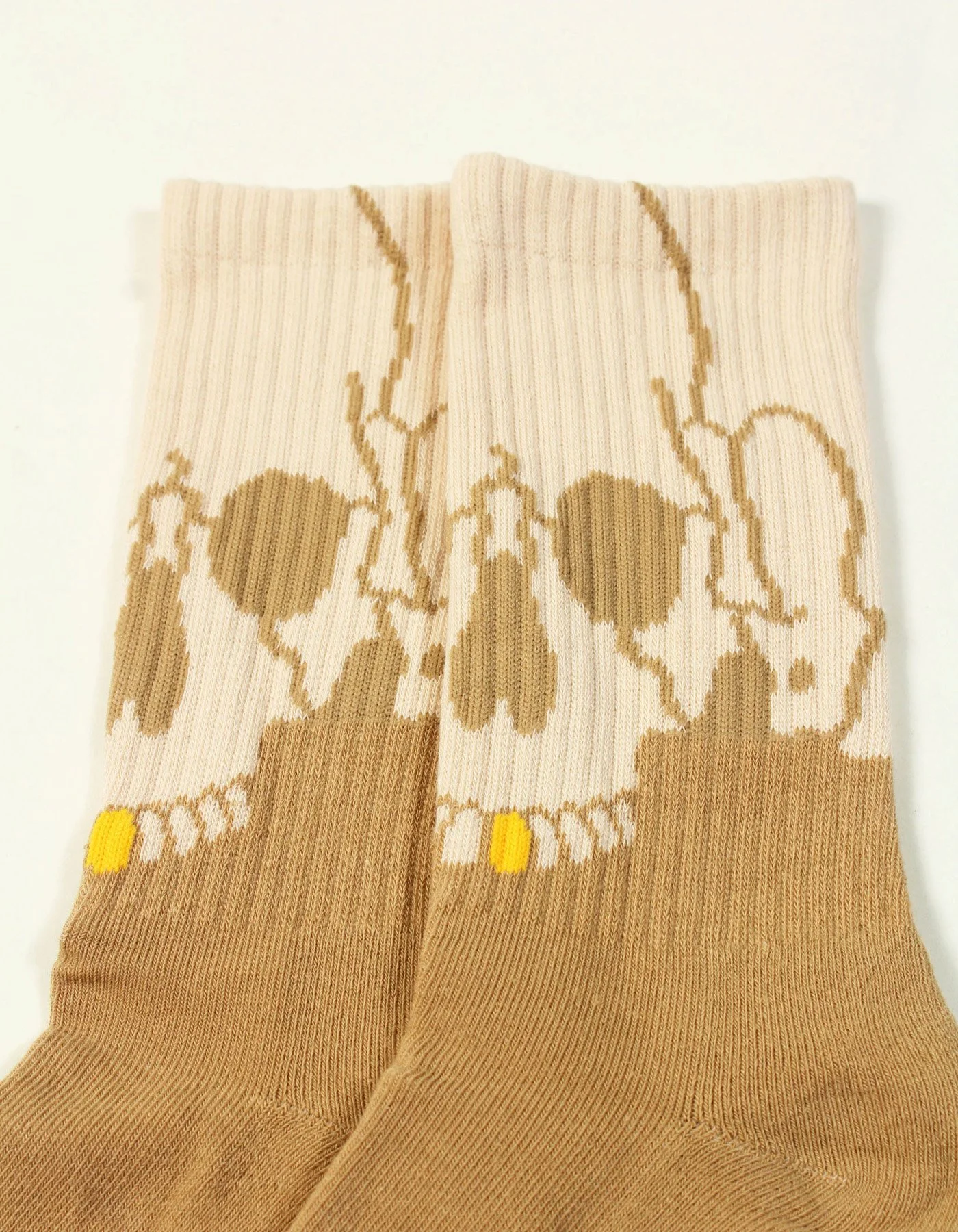 SKULL SOCKS - TAN | Prospective Flow | Japanese Fashion for Men